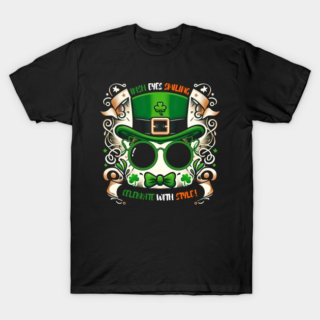 Irish Eyes Smiling, Celebrate with Style! T-Shirt by HALLSHOP